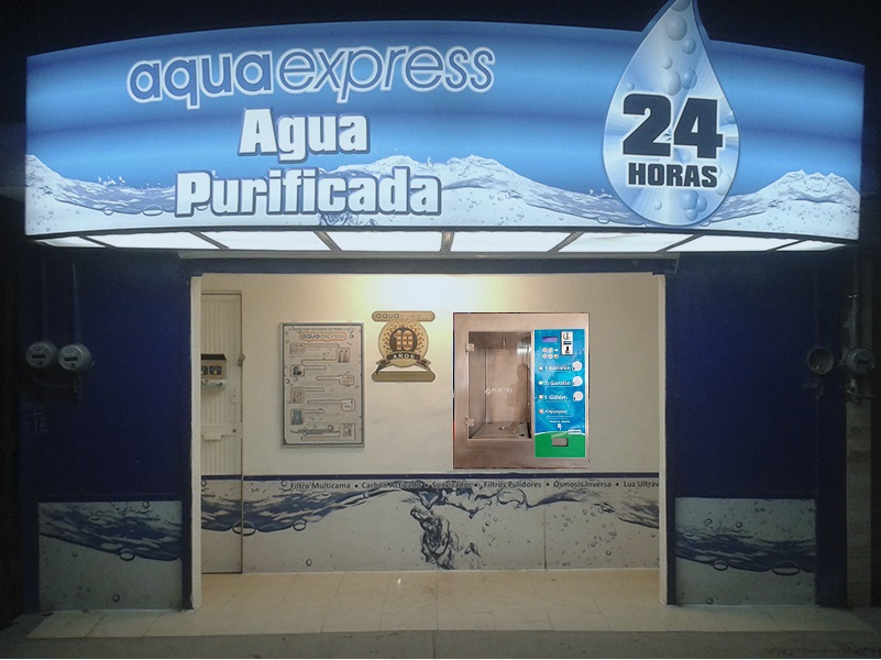 Máquinas vending de agua purificada